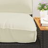 vidaXL Pallet Cushion Set with Pillow 3 pcs Cream 47.2" x 31.5" x 4.7