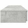 vidaXL Bed Drawers with Drawer Concrete Grey 53.15 x 14.37 x 6.50 in