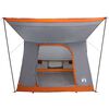 vidaXL Camping Tent Grey and Orange 87.80 x 64.17 x 51.18 in Taffeta