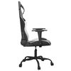 vidaXL Gaming Chair Black and White Faux Leather