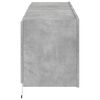 vidaXL TV Wall Cabinet Set of 2 Concrete grey Engineered wood Medium