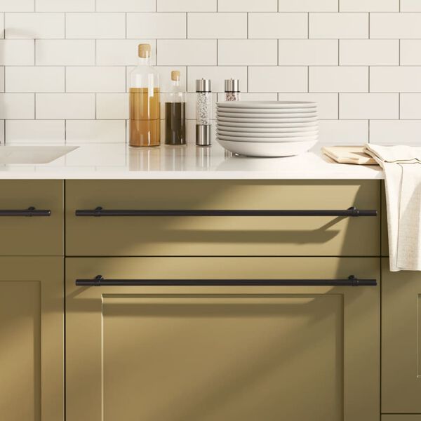 vidaXL Cabinet Handle Set of 20 Black