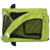 vidaXL Pet Bike Trailer Green Oxford fabric, iron, PVC