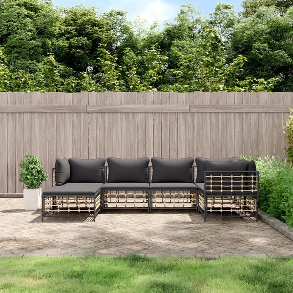 vidaXL Garden Lounge Set Anthracite