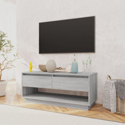 vidaXL TV Stand Gray Sonoma 40.2"x16.1"x17.3" Engineered Wood