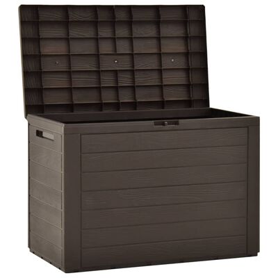 vidaXL Patio Storage Box Brown 30.7"x17.3"x21.7"