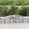 vidaXL Gabion Basket Set of 25 Silver Galvanized Iron