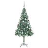 vidaXL Artificial Christmas Tree Green 70.87 in PVC and Steel