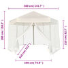 vidaXL Gazebo Cream White