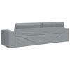 vidaXL Sofa Bed Light Grey 96.46 x 30.71 x 30.31 in Velvet