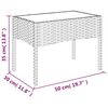 vidaXL Garden Lounge Set Grey Poly Rattan, Polyester