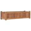 vidaXL Raised Bed Teak Wood Fine sanded teak wood 39.4 x 11.8 x 9.8 in