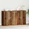 vidaXL Sideboard 2 pcs Old Wood 23.62 x 12.20 x 27.56 in