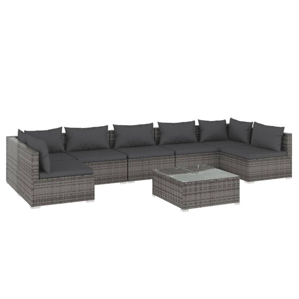 vidaXL Garden Lounge Set Grey, Anthracite