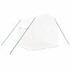 vidaXL Greenhouse White Polyethylene (PE), galvanized steel 43 sq ft