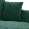vidaXL 3-seater Sofa Dark Green Velvet (100% polyester), metal, textilene