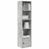 vidaXL Bookcase Concrete Grey Engineered Wood Reversible Bookcase