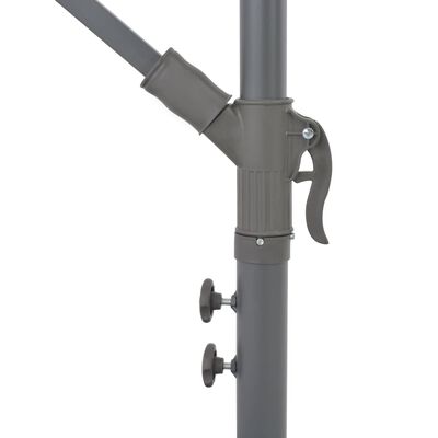 vidaXL Cantilever Umbrella with Aluminum Pole 137.8" Blue