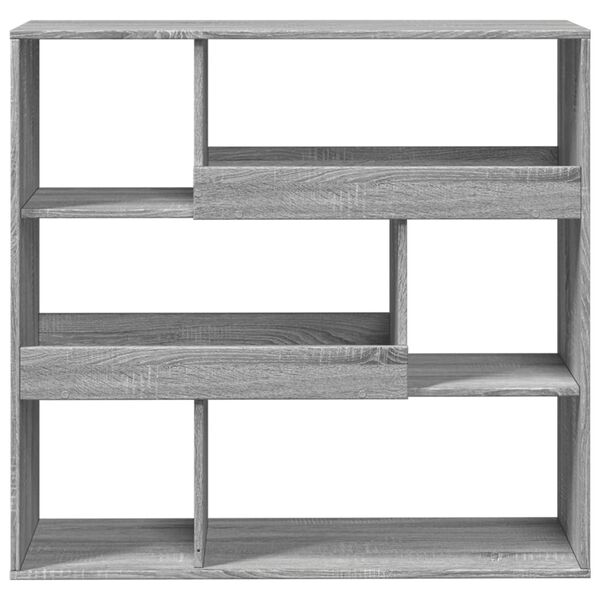 vidaXL Book Cabinet Grey Sonoma Engineered wood 39.4 x 13.0 x 37.2 in