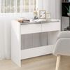 vidaXL Console Table White Engineered wood 35 in x 16.1 in x 30.1 in