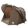 vidaXL Fishing Tent 4-Person Brown Waterproof
