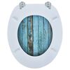 vidaXL Toilet Seat with MDF Lid Old Wood Design