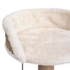 vidaXL Cat Tree Beige Flakeboard, Seagrass, Plush, Jute Compact
