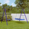 vidaXL Outdoor Swing Set Blue and dark green