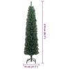 vidaXL Artificial Christmas Tree with 300 LEDs Green 82.68 in