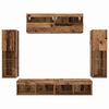 vidaXL TV Cabinet Set Wall-mounted 6 pcs Old wood Engineered wood