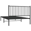 vidaXL Bed Frame Black Powder-Coated Steel Single Bed Frame
