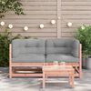 vidaXL Garden Sofa Grey Solid Douglas wood Regular Modular Garden Sofa