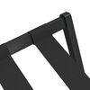vidaXL Luggage Rack Black 27"x15"x22.8" Bamboo