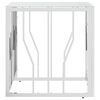 vidaXL Coffee Table Silver, Marble Stainless Steel, Tempered Glass Medium