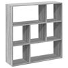 vidaXL Room Divider Bookcase Grey Sonoma Engineered Wood
