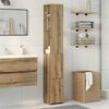 vidaXL Bathroom Cabinet Artisan Oak Engineered Wood Tall and Narrow