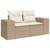 vidaXL Garden Sofa Set Beige and Cream White