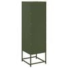 vidaXL Highboard Olive Green Steel Cabinet Rectangular Industrial