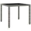 vidaXL Garden Table Set of 3 Grey