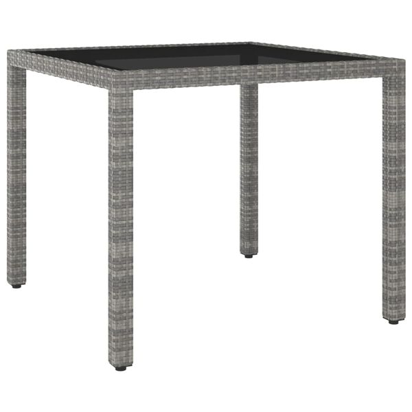 vidaXL Garden Table Set of 3 Grey