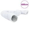 vidaXL Ventilation Duct Aluminium and PVC 19.7 ' &Oslash;3.9 "