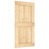 vidaXL Sliding Door with Hardware Set 39.4x82.7" Solid Wood Pine