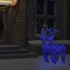 vidaXL Reindeer Christmas Decoration Set of 2 Blue Acrylic