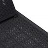vidaXL Sun Lounger Black Polypropylene Standard Height-Adjustable