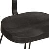 vidaXL Bar Stool Set of 2 Black Solid mango wood, iron Medium Footrest