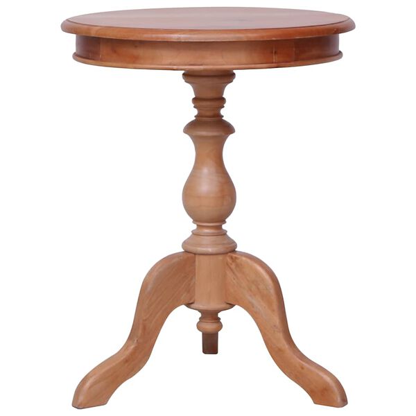 vidaXL Side Table Natural Solid Mahogany Wood Medium Durable
