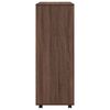 vidaXL Wardrobe Brown Oak Engineered Wood Medium Wardrobe Rectangular