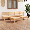 vidaXL Garden Lounge Set Natural Pine Solid Pinewood Medium Modular
