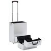 vidaXL Make-up Trolley Aluminium Silver