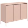 vidaXL Sideboard Pink Cold-rolled Steel Standard Sideboard Rectangular